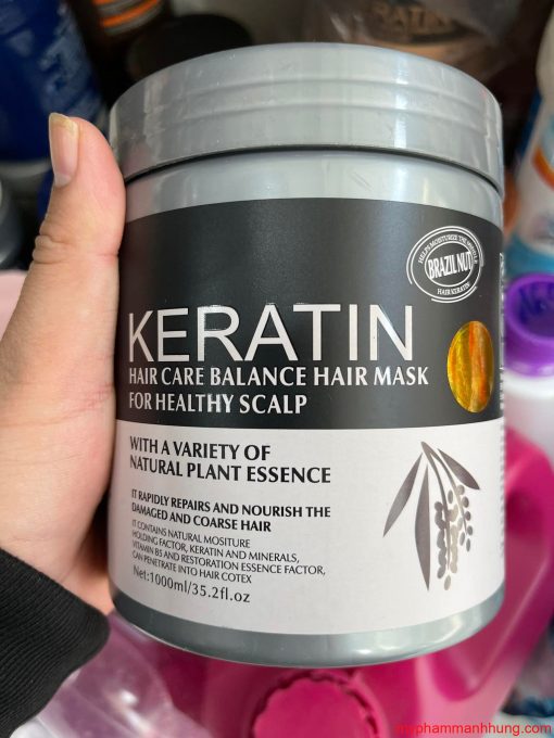 Kem hấp ủ tóc Keratin siêu thơm , mượt 1000ml