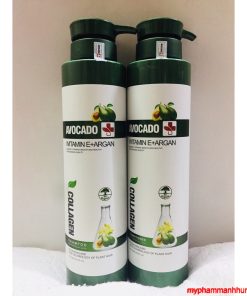Cặp dầu gội dầu xả mượt tóc Avocado Argan Vitamin E 800ML X 2