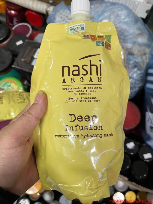 Dầu hấp tóc suôn mượt Nashi Argan 500ml