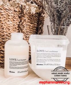 Dầu gội và xả chăm sóc tóc uốn DAVINES Love Curl 250ml x2