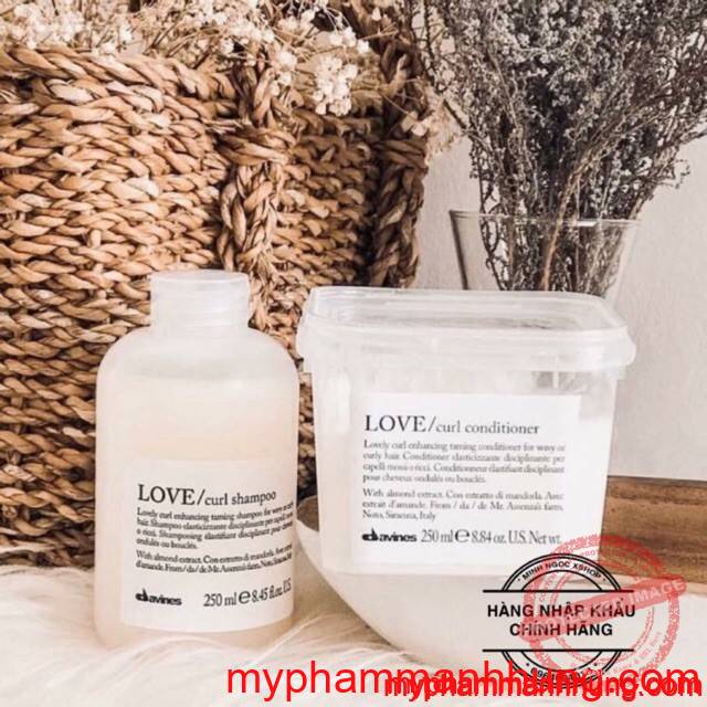 eb409cb52aca691aabf7e21c017c01d9 Dầu gội và xả chăm sóc tóc uốn DAVINES Love Curl 250ml x2