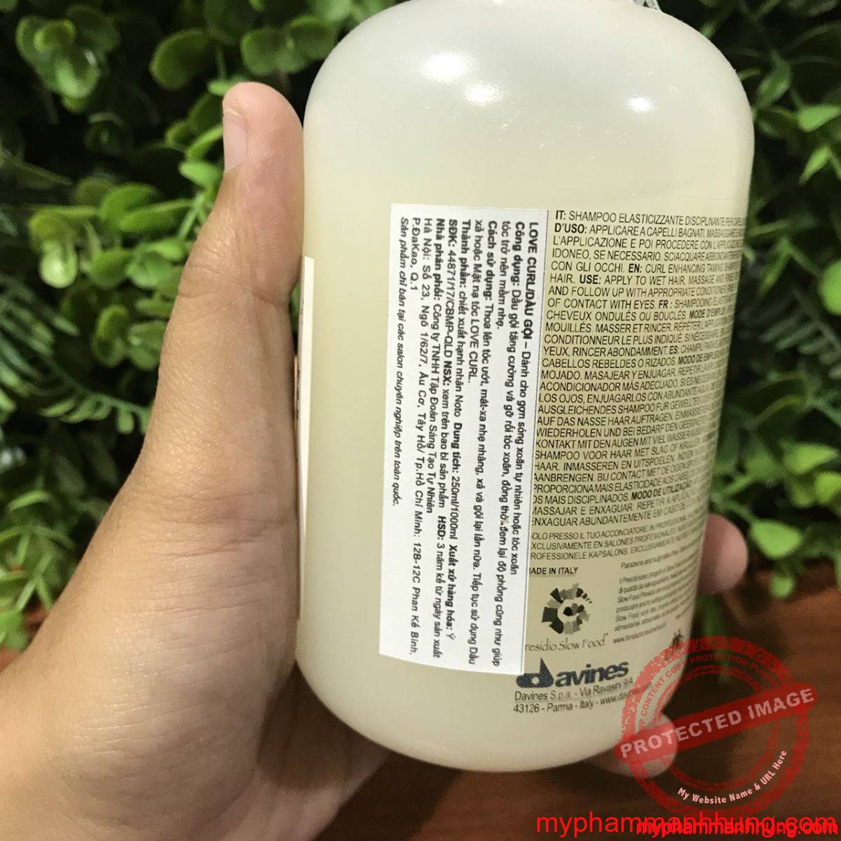 z983628289533_9b9059d45c807c51f3edea61376ddc2a Dầu gội và xả chăm sóc tóc uốn DAVINES Love Curl 250ml x2