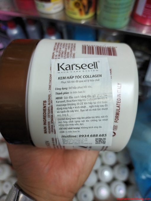 Dầu hấp tóc Collagen Karseell Maca siêu mềm mượt 500ml