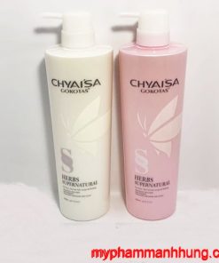 Cặp Gội Xả Chyaisa / Claisa Gokotas mềm mượt phục hồi tóc hư tổn 800ml x2