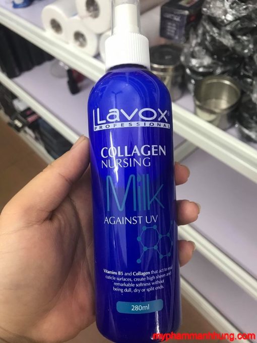 Xịt Dưỡng Collagen Chống Tia UV Siêu Bảo Vệ Tóc Lavox 280ml