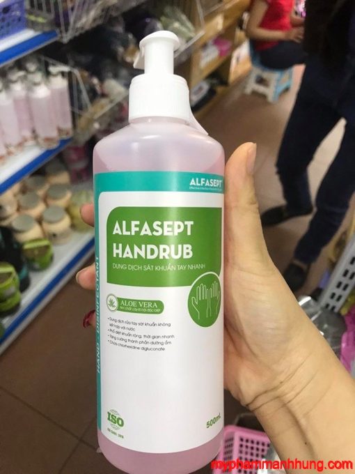 NƯỚC RỬA TAY KHÔ PHÒNG DỊCH ALFASEPT HANDRUB 500ML