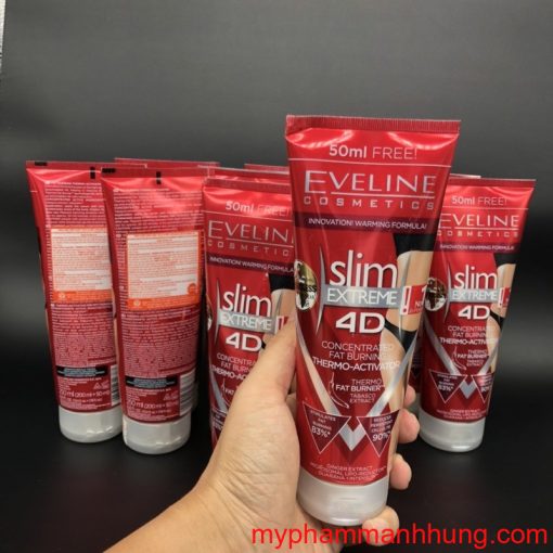 Kem đánh tan mỡ bụng Eveline Slim Extreme 4D 250ml