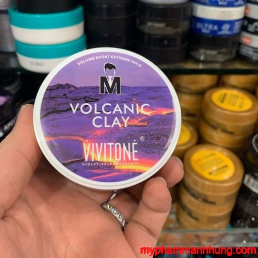 Sáp vuốt tóc nam Volcanic Clay V5 chính hãng giữ nếp cao cấp Delacuna VC01   SIÊU THỊ ONLINE 5S
