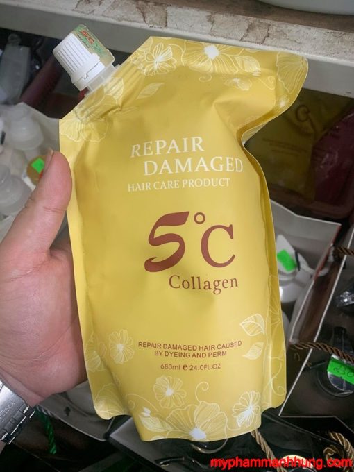 Kem phục hồi tóc hư tổn Collagen 5C 680ml