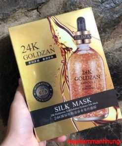 HỘP MẶT NẠ LỤA TRẺ HÓA DA 24K GOLDZAN SILK MASK 6 MIẾNG