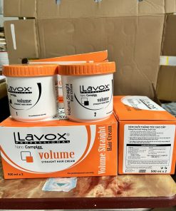 Kem Duỗi Volume Lavox cao cấp 500ml x2 (dành cho tóc duỗi cúp phồng)