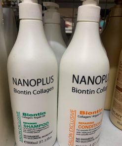 Cặp dầu gội xả Nanoplus Biontin Collagen 800ml x2