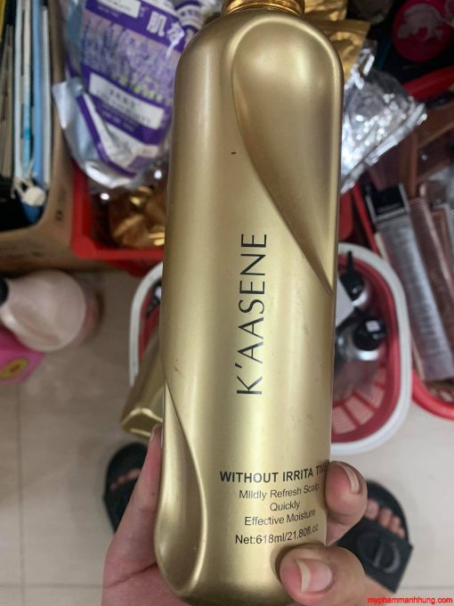 Hấp tóc lụa tơ tằm Kaasene / Faceshu 618ml vàng