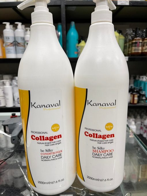 Cặp dầu gội xả KANAVAL Collagen 2000ml x2