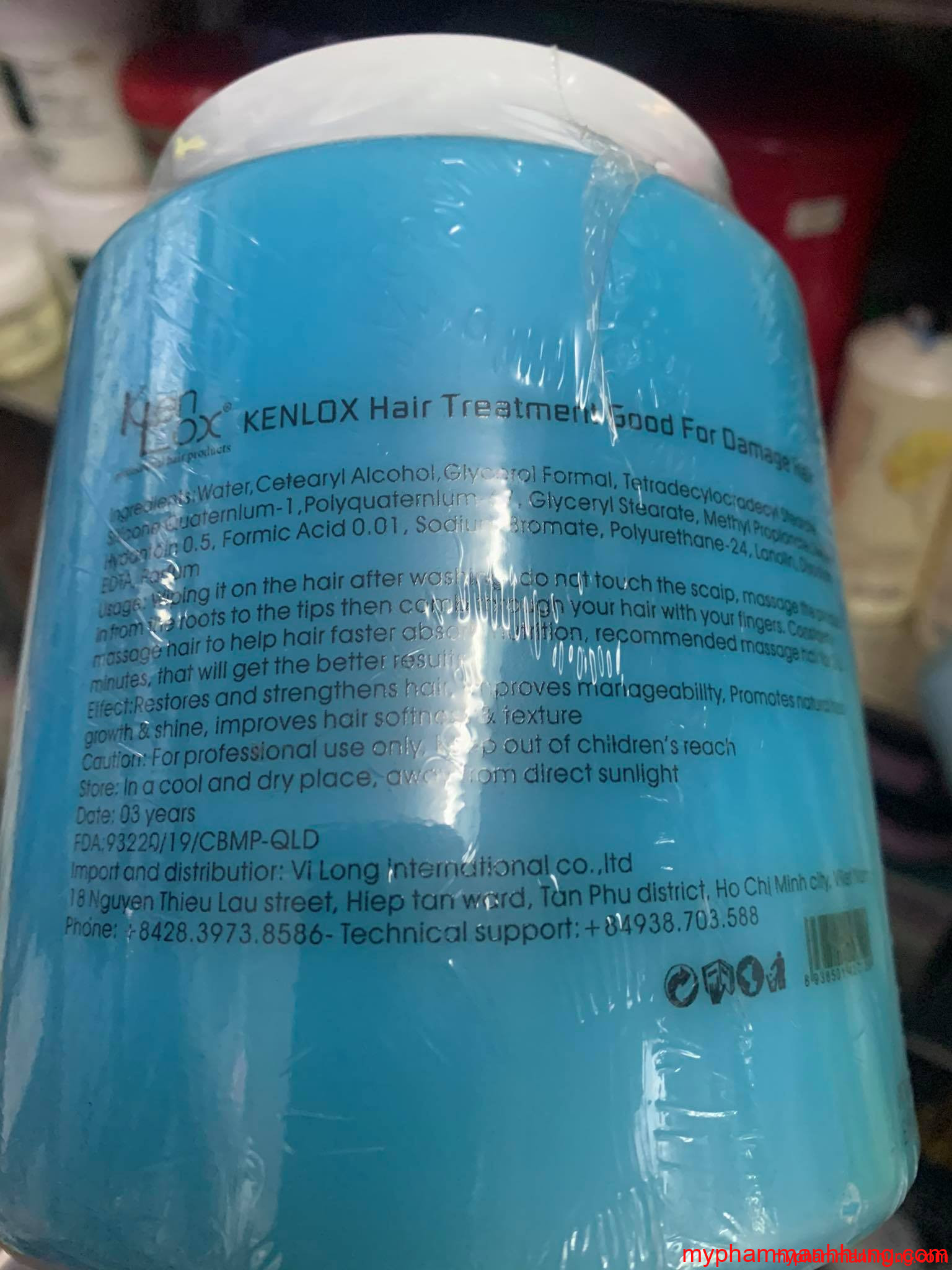 Kem hấp dầu mềm mượt Kenlox 1000ml - Mỹ Phẩm Tóc Hải Phòng - Mạnh Hùng