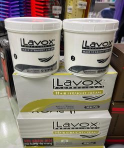Thuốc duỗi Lavox sọc xám dành cho tóc khỏe