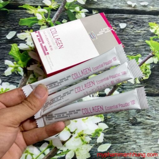 Bột Collagen Tươi MUGENS COLLAGEN ESSENTIAL POWDER Phục Hồi Tóc Nát Sun