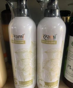 CẶP DẦU GỘI XẢ COLLAGEN KHÔNG CHỨA SILICONE KAMI 750ML X2