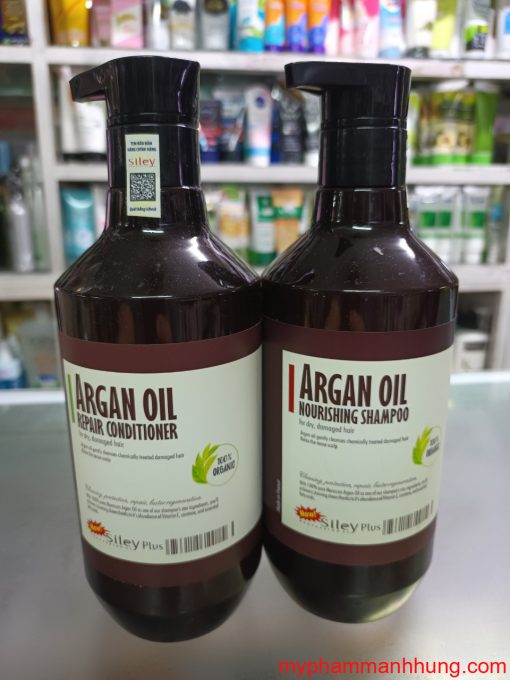 Bộ Dầu Gội Xả Siley Argan Oil 500ml x2