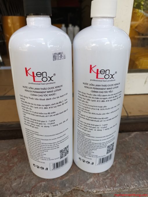 Nước Uốn lạnh thảo dược dành cho tóc yếu Kenlox 1000ml x2