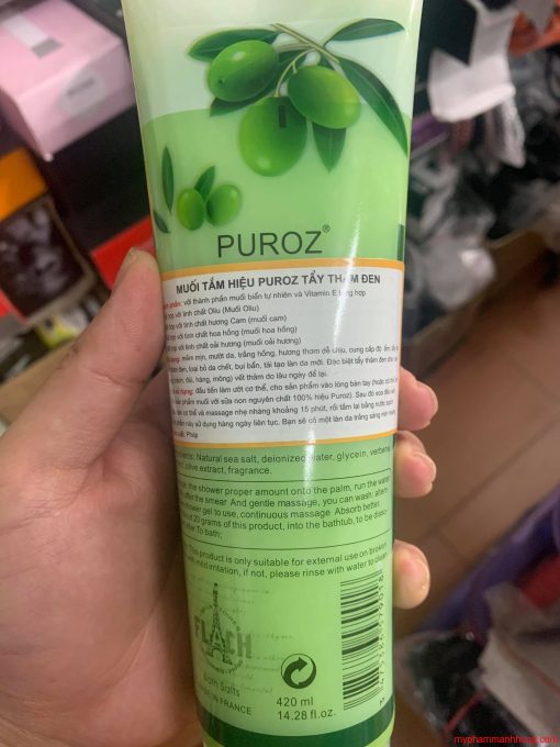 MUỐI TẮM TẨY TẾ BÀO CHẾT BODY PUROZ 420ML