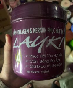 Kem ủ hấp tóc collagen& keratin LAUKI 1000ml
