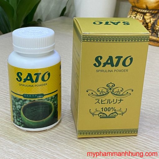 TẢO XOẮN SPIRULINA SATO DẠNG BỘT 100G