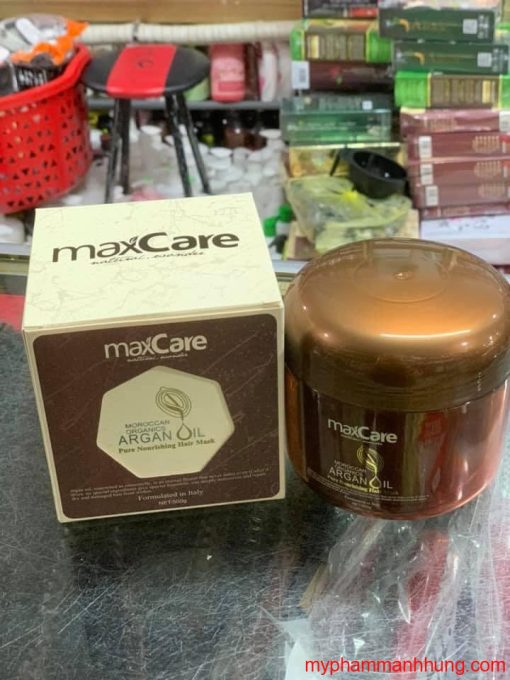 KEM HẤP Ủ TÁI TẠO CHUYÊN SÂU TINH CHẤT ARGAN MAXCARE 500ML