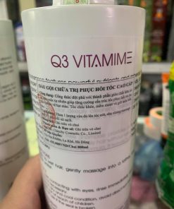 Cặp Dầu Gội Xả Phục Hồi Dưỡng Ẩm Q3 Vitamin E 800ml x2