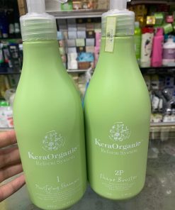 Cặp dầu gội xả phục hồi tóc Kera Organic chính hãng 500ml x2