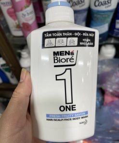 Sữa Tắm, Gội, Rửa Mặt Cho Nam Hương Thảo Mộc Bioré Men's One 480ml