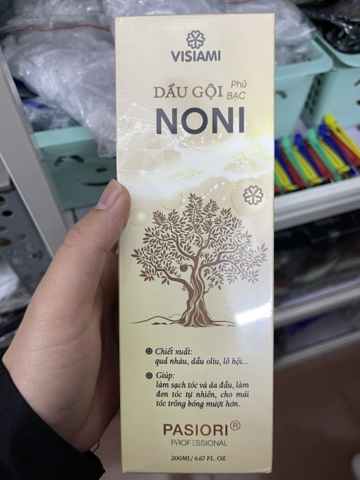 Dầu gội phủ bạc đen tóc Noni Visiami Pasiori 200ml