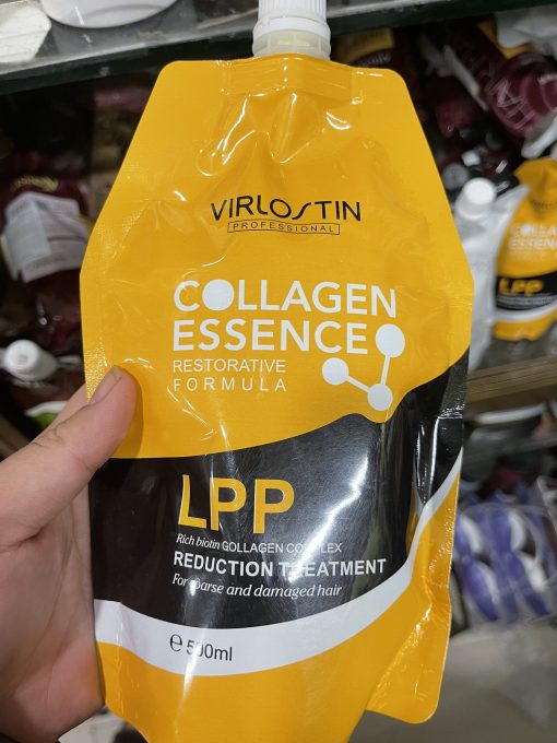 Kem hấp ủ tóc Collagen thủy phân siêu mượt VIRLOSTIN 500ml