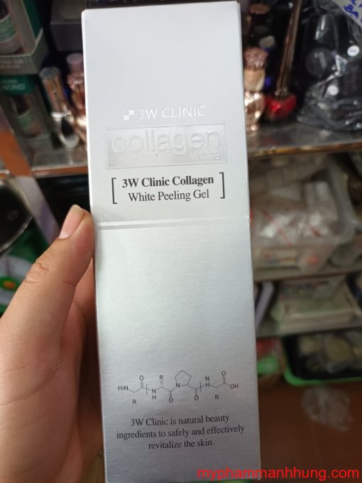 Gel Tẩy Tế Bào Chết 3W CLINIC Collagen Peeling Gel 180ml Hàn Quốc