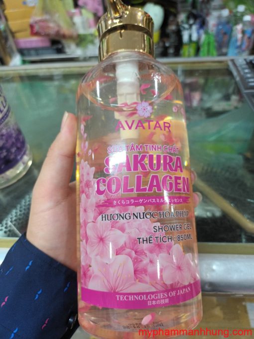 Sữa Tắm Avatar Hương Nước Hoa Collagen Sakura 850ml