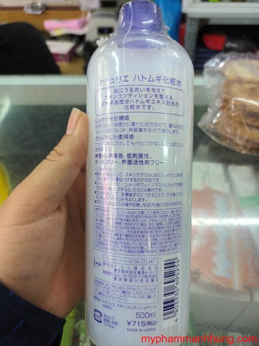 Nước Hoa Hồng Naturie Hatomugi Skin Conditioner 500ml