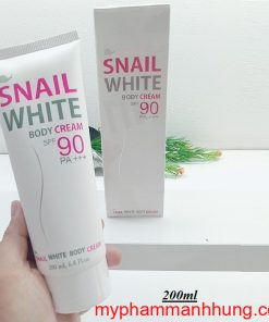 Kem body Snail White dưỡng trắng da toàn thân SPF 90+++ 200ml