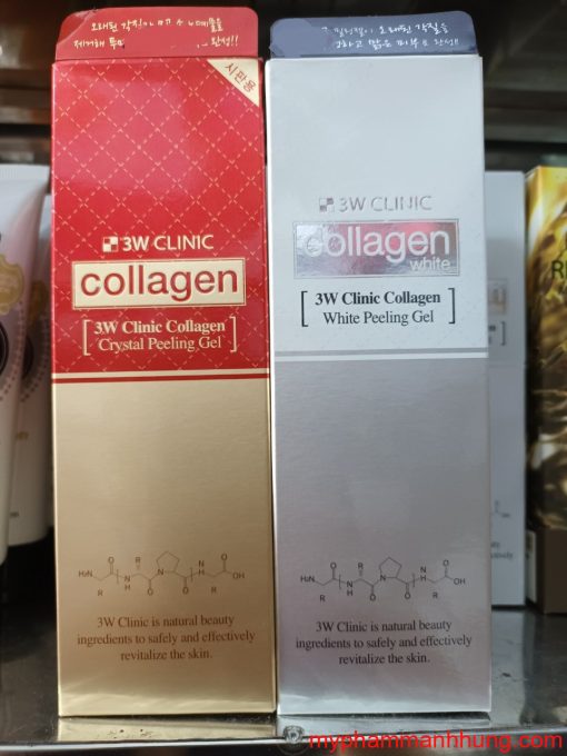 Gel Tẩy Tế Bào Chết 3W CLINIC Collagen Peeling Gel 180ml Hàn Quốc