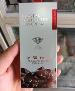 Kem chống nắng dưỡng trắng da 3W Clinic Crystal White Milky Sun Cream SPF 50+ PA+++ 50g