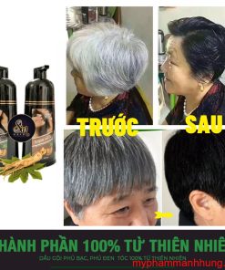Dầu Gội Phủ Bạc Màu Đen Nâu SIN HAIR Nhật Bản 500ml