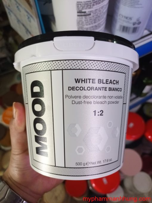 Bột tẩy trắng tóc MOOD White Bleach Decolorante Bianco 500g