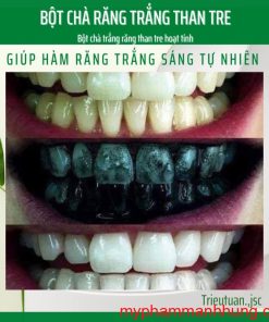 Bột chà trắng răng Than tre hoạt tính Bambucha