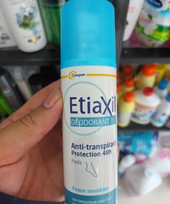 Xịt Khử Mùi Giảm Mồ Hôi Chân Etiaxil Deodorant Anti-Transpirant 48h Pieds 100ml