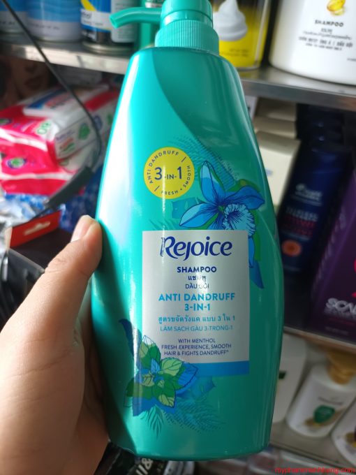 Dầu gội Ngăn ngừa gàu Rejoice Anti Dandruff 3in1 600ml Thái Lan