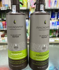Cặp dầu gội xả siêu mượt Macadamia Oil Infused Hair Repair Ultra Rich Moisture 1000ml x2
