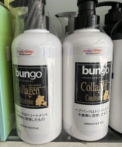 Cặp Dầu Gội Xả Bungo Collagen Mềm Mượt 550ml x2