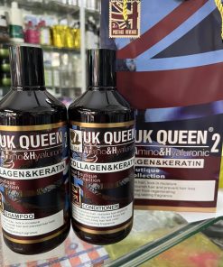 Cặp Dầu Gội Xả AILISE UK Queen 2 Collagen & Keratin 800ml x2