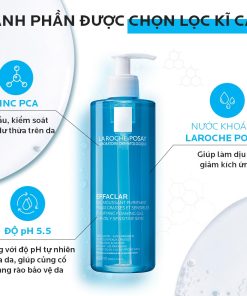 Gel Rửa Mặt Dành Cho Da Dầu La Roche Posay Effaclar Purifying Foaming Gel For Oily Sensitive Skin 400ml