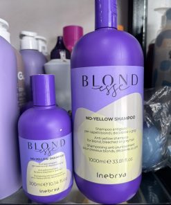Dầu gội tím khử ánh sắc vàng cho tóc tẩy Inebrya No Yellow Blondesse
