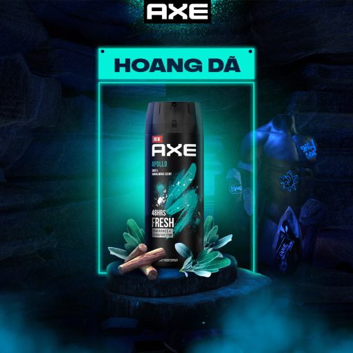 Xịt Khử Mùi Hương Nước Hoa Nam AXE 48h Fresh 135ml